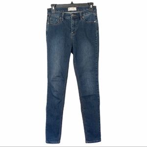 Free People High Rise Skinny Jeans Size 26